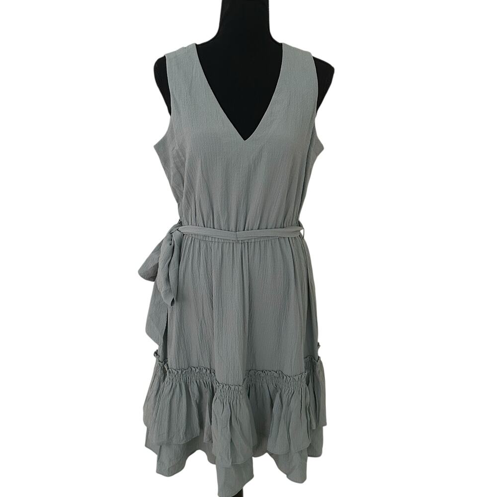 Calvin Klein Green V-Neck Sleeveless Dress - Size 8 - NWOT